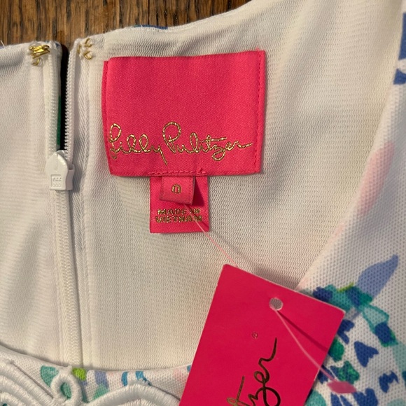 NWT Lilly Pulitzer Blue and White Sammi Romper - Picture 4 of 6